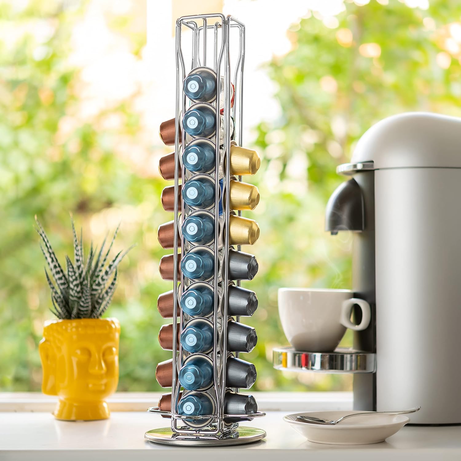 Coffee Pods Holder Storage Compatible with 40 Nespresso Pods 6