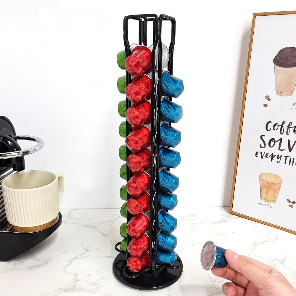Coffee Pods Holder Storage Compatible with 40 Nespresso Pods 4