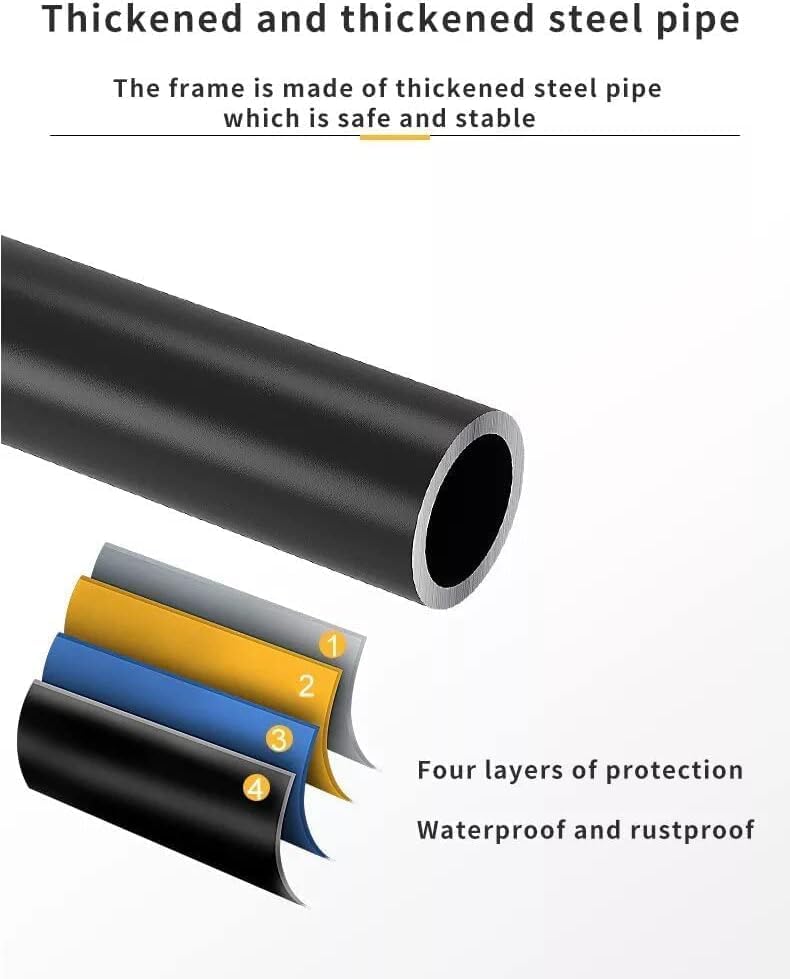 CARLA HOME 3-Tier Over The Toilet Storage Rack with Hooks & Paper Holder for Bathroom & Laundry Room 5