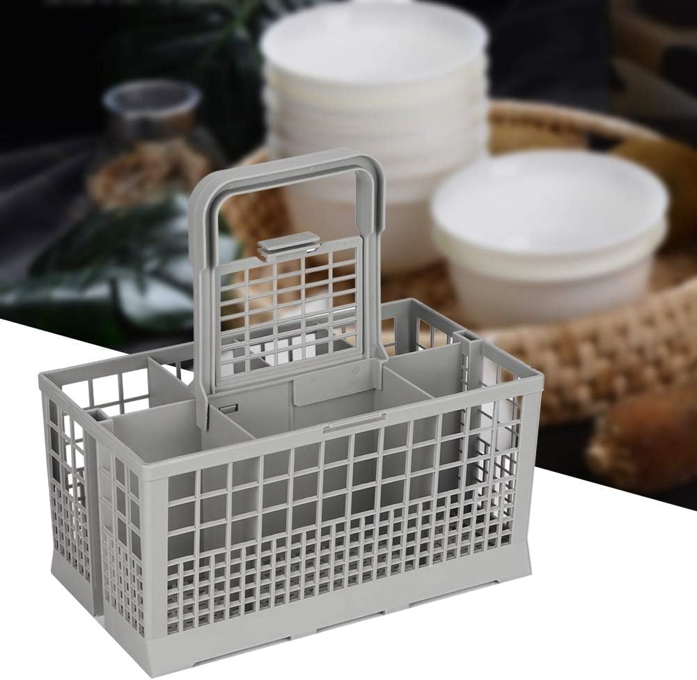 CARLA HOME 8 Slot Universal Dishwasher Cutlery Basket with Handle and Lid which Fits Most Brands (240mm X 135mm X 122mm) 3