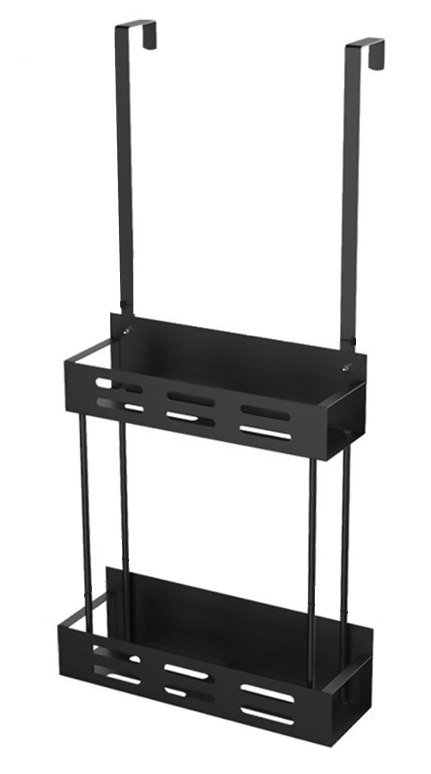 CARLA HOME Over the Door 2-tier Shower Caddy Organizer Shelf with Hooks for Bathroom 8