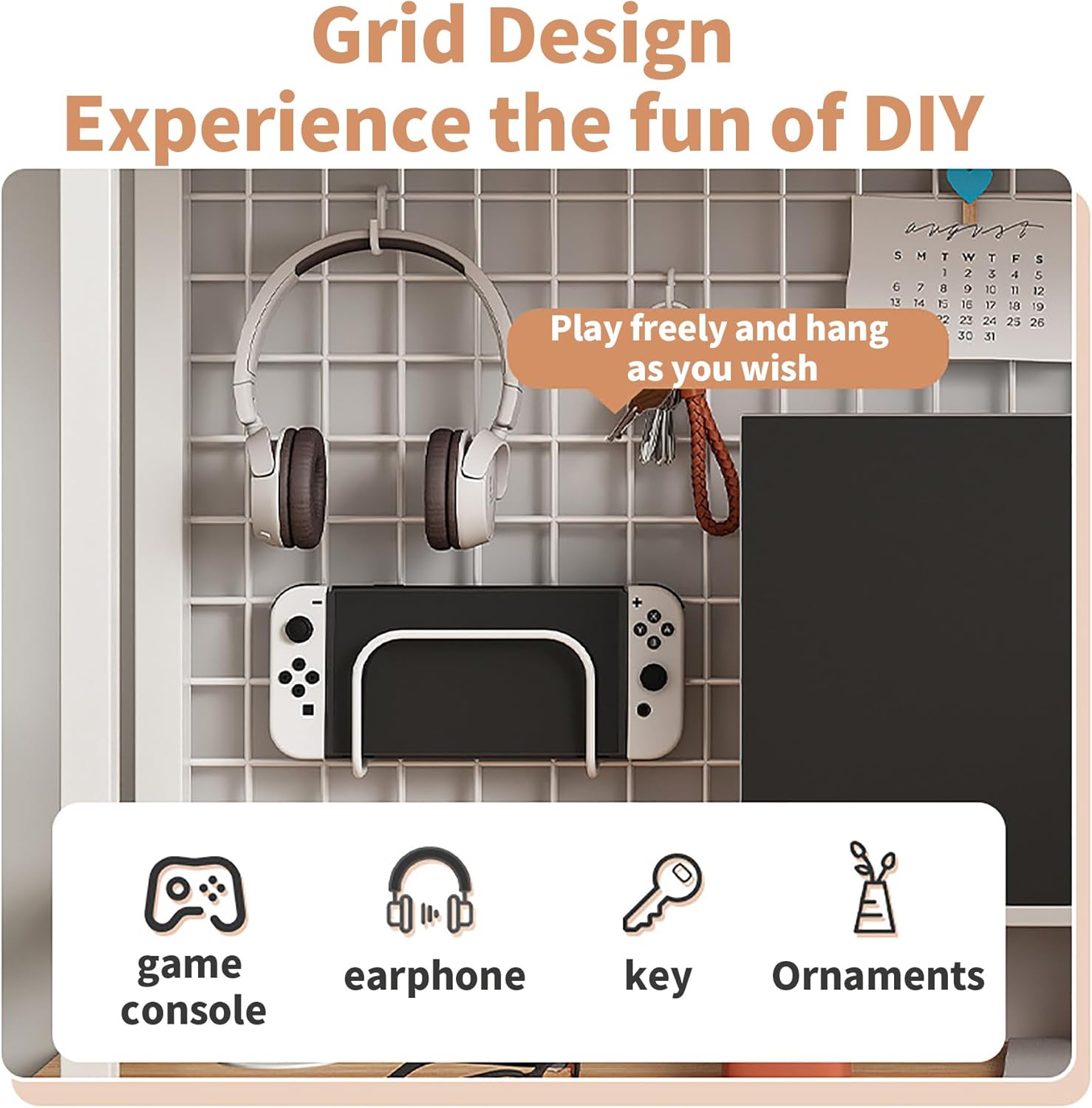 CARLA HOME  2-Tier Metal Desktop Hutch Bookshelf with Grid Panel for Computer Desk and Office Countertop 7