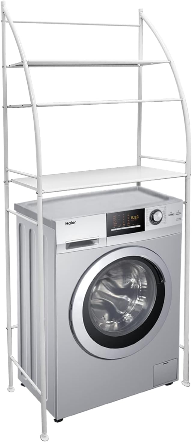 CARLA HOME 3-Tier Over Washing Machine Storage Rack for Laundry Room Space Saving, Towels, Detergent & Bathroom Essentials 9