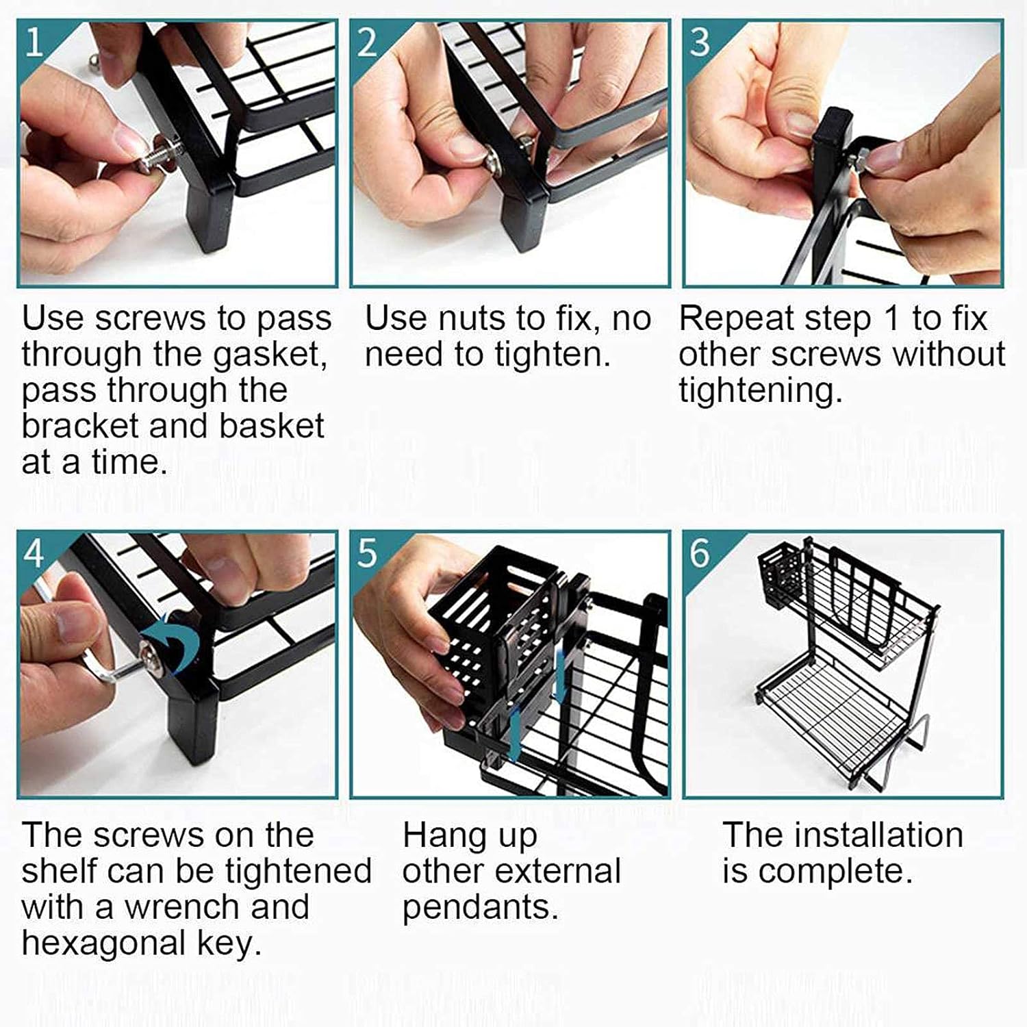 CARLA HOME 2-Tier Kitchen Spice Rack Organizer Storage Shelf for Condiments, Oil Bottles, Utensils, Cutting Board & More 7