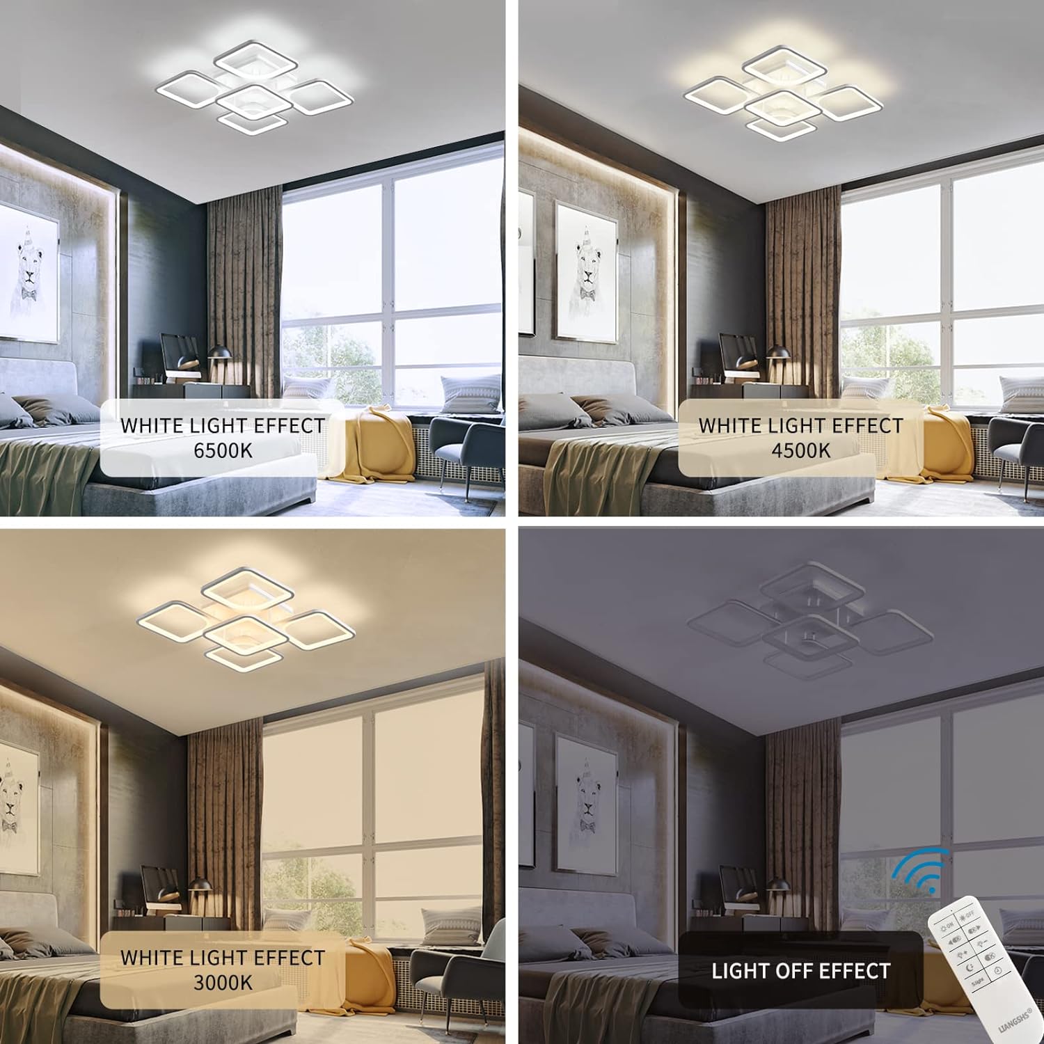 Modern LED Ceiling Light Remote Control (60 cm) 7