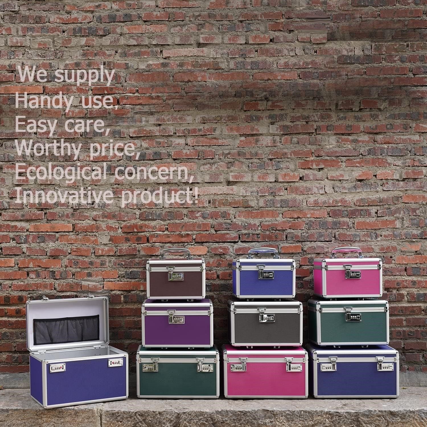 Locking Combination Medicine Box (Blue/Medium) 8