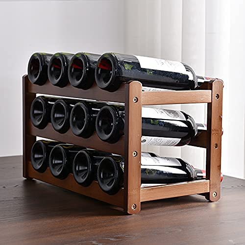 3-layer Bamboo Wine Storage Rack (12 bottles) 7
