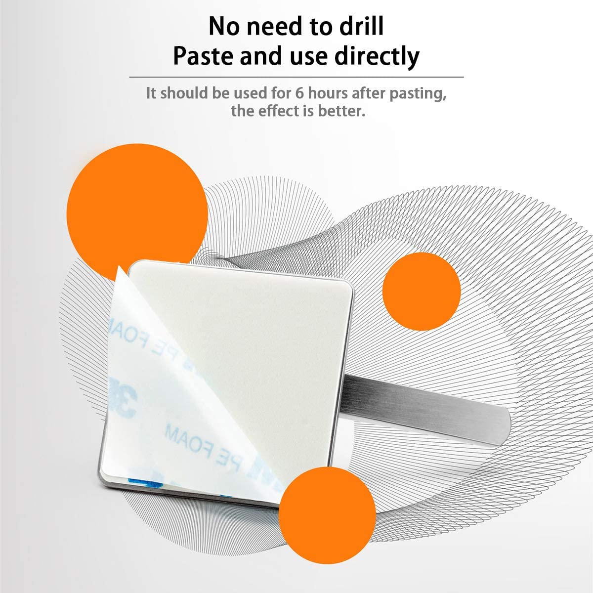 4 Pack Strong Self Adhesive Hooks for Kitchen and Bathroom 6