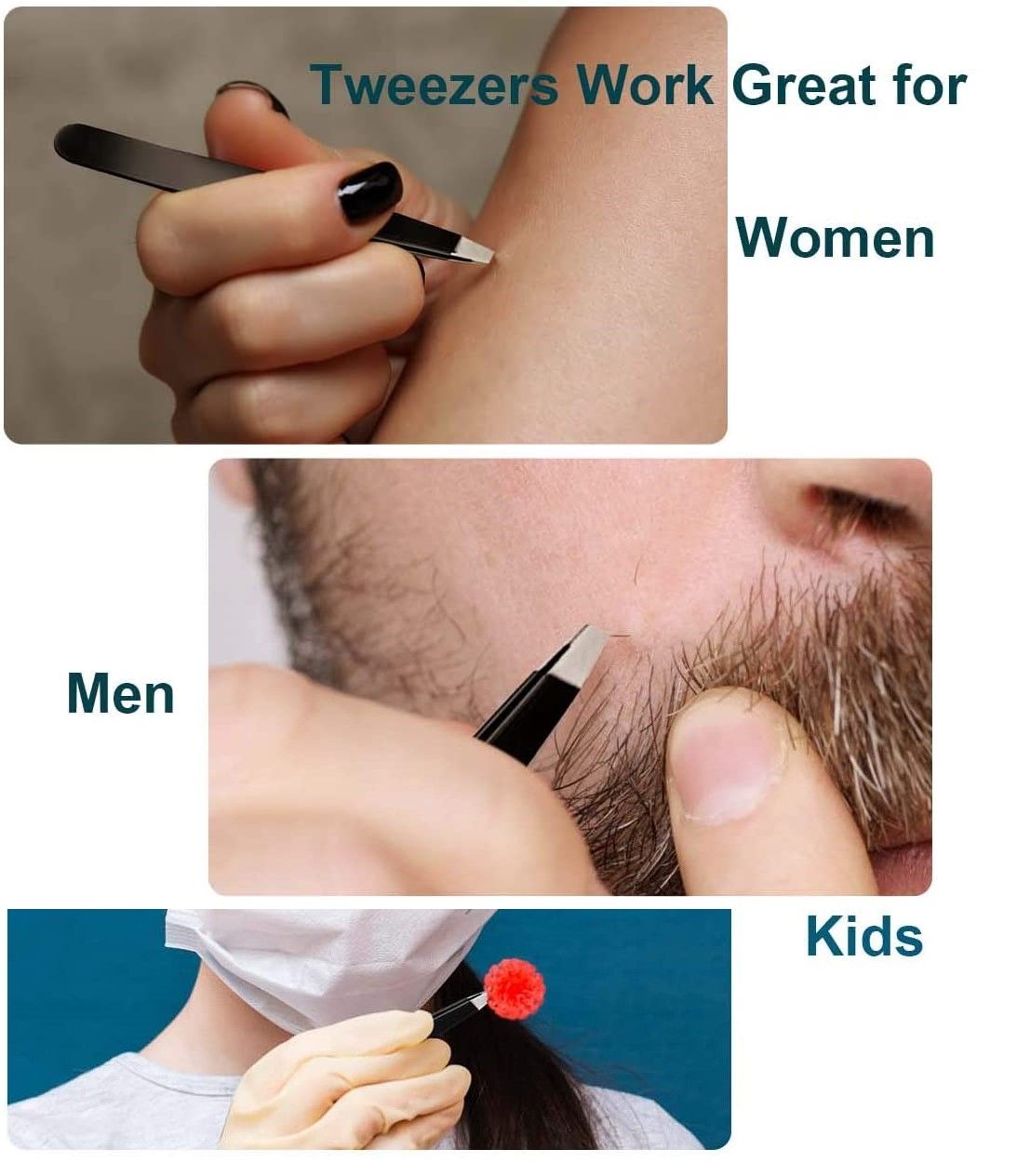 20X Magnifying Mirror and Eyebrow Tweezers Kit for Travel 3