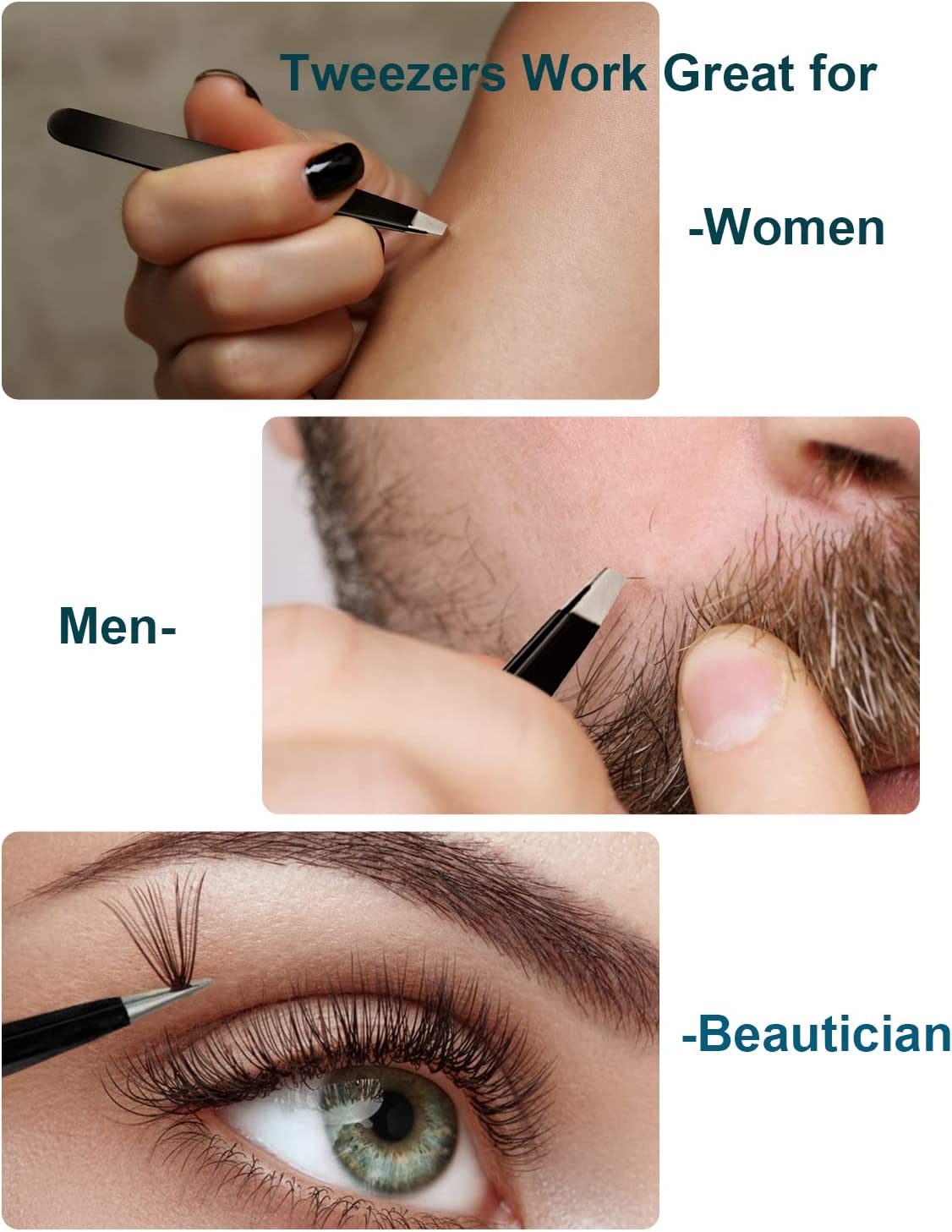 10X Magnifying Mirror and Eyebrow Tweezers Kit for Travel 3