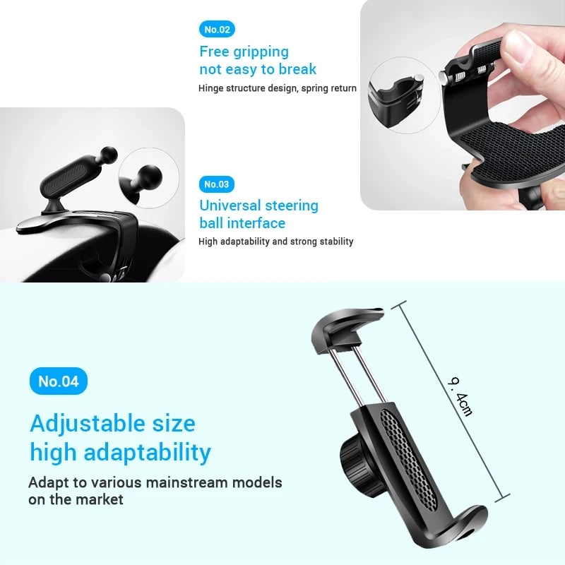 Ford Car Phone Holder for Focus Fiesta Mustang 3