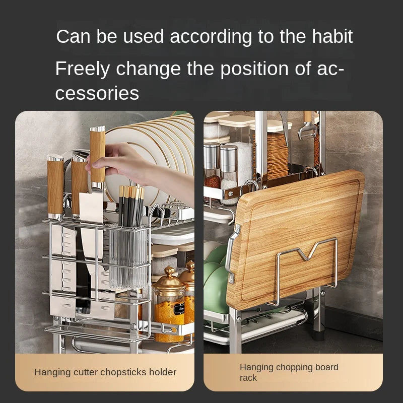 Compact Rust-Proof Dish Drying Rack Set 3