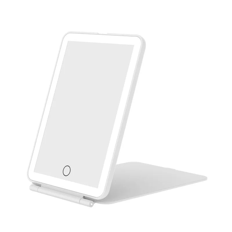 LED Travel Makeup Mirror 3 Light Modes USB 3