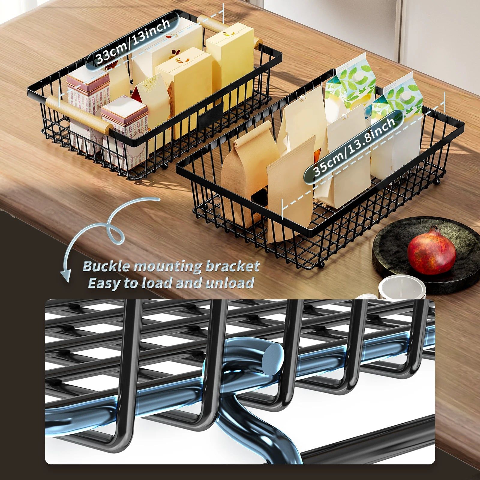 2-Tier Metal Fruit Vegetable Storage Basket 5
