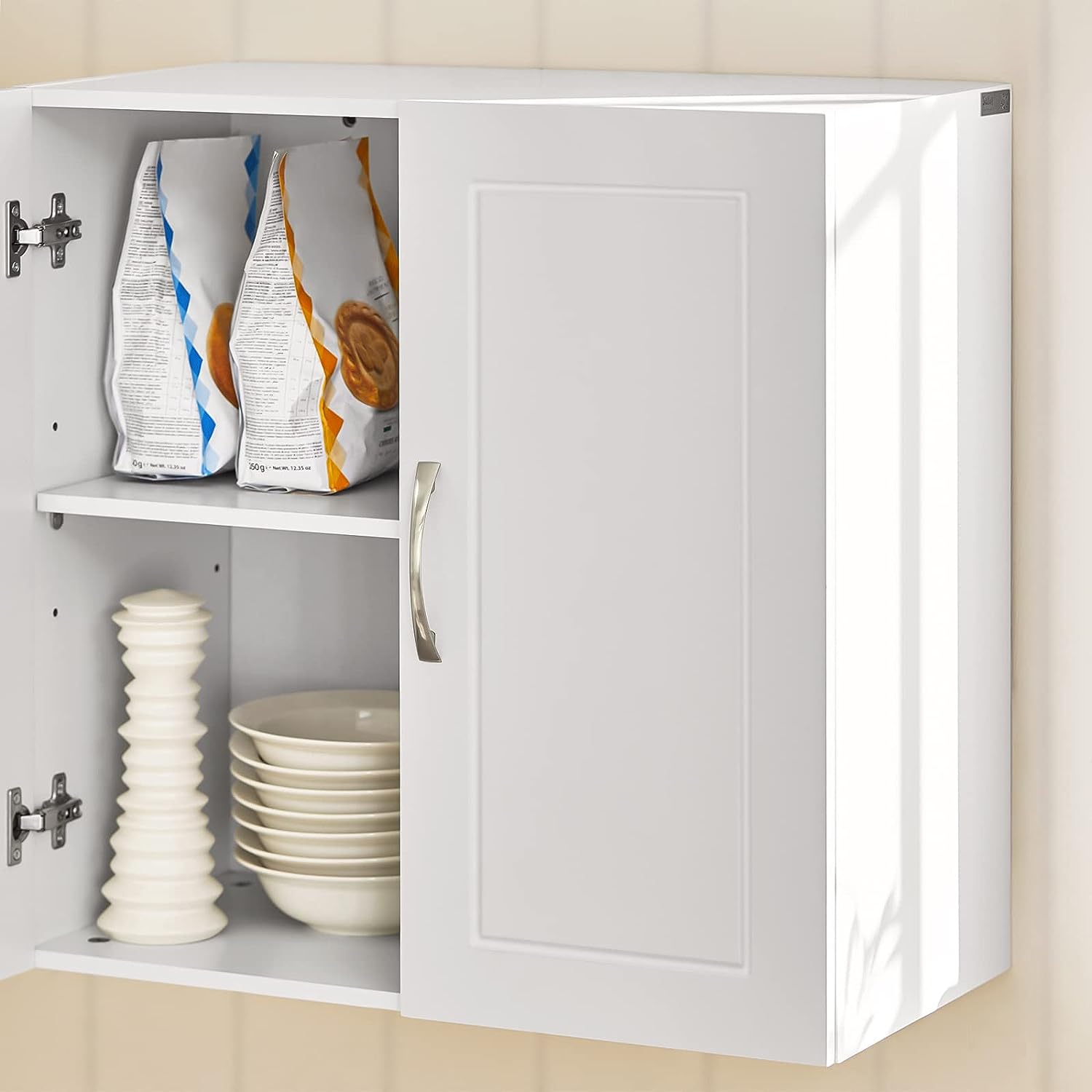 Wall Cabinets Storage, White 7