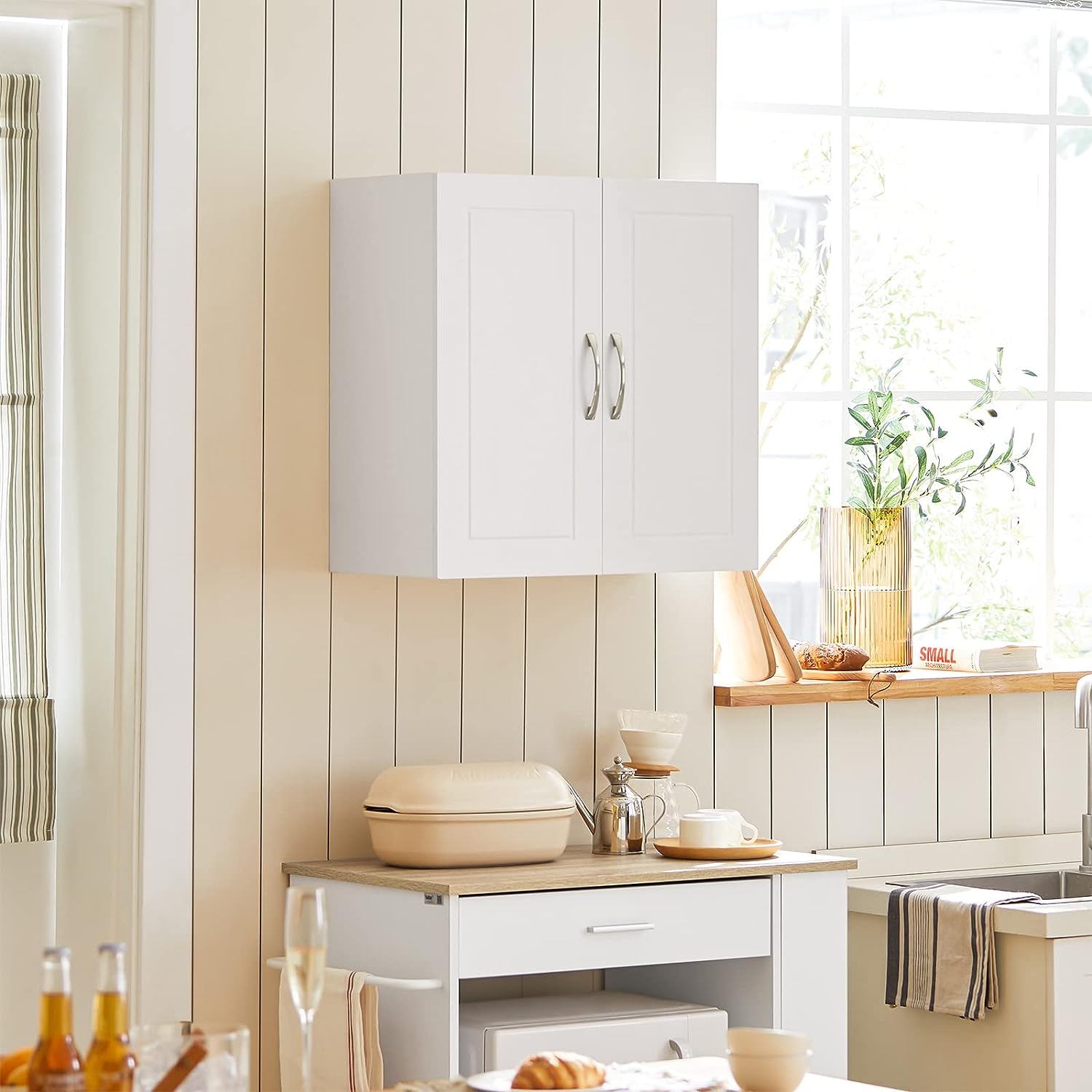 Wall Cabinets Storage, White 9