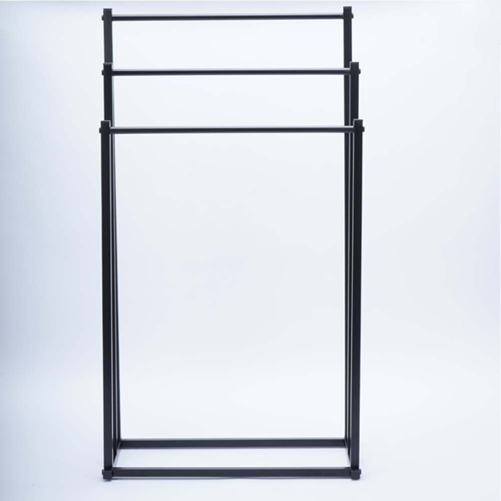 3 Tier Metal Towel Rack Freestanding Bathroom Organizer Rail 8