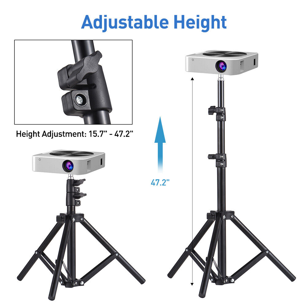 Portable Adjustable Laptop Projector Stand Tripod with Tray 5