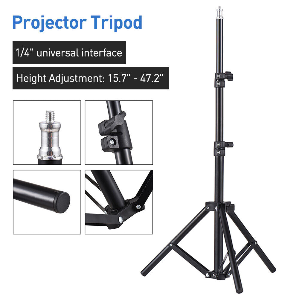 Portable Adjustable Laptop Projector Stand Tripod with Tray 6