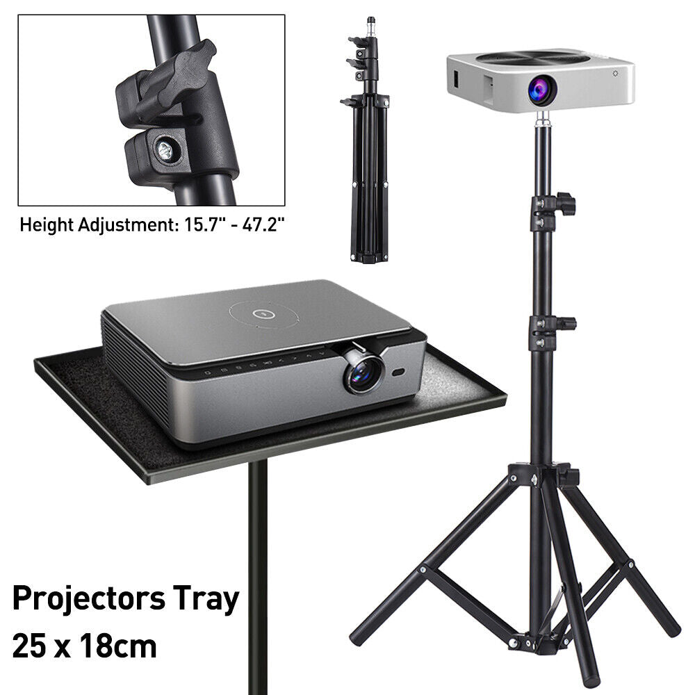 Portable Adjustable Laptop Projector Stand Tripod with Tray 8