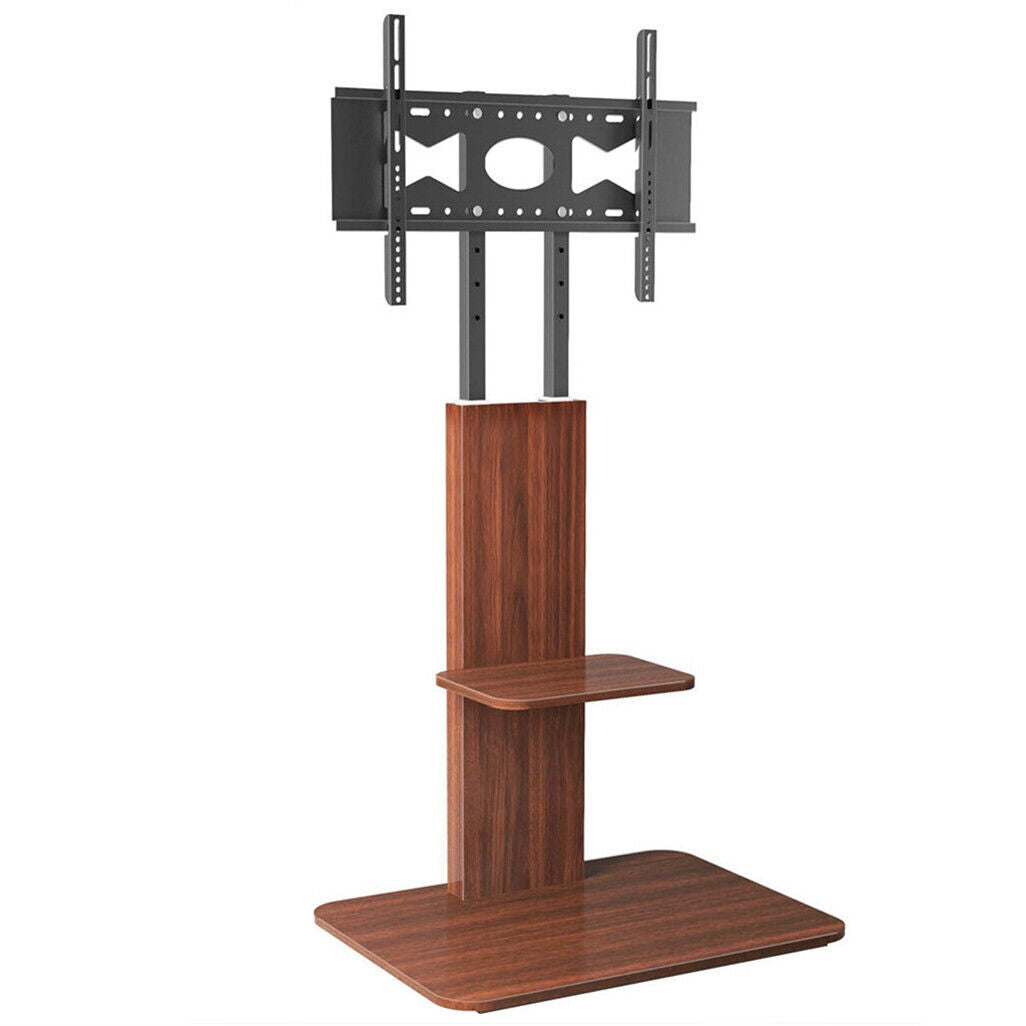 Heavy Duty TV Floor Stand Adjustable Mount 65 Black Brown 6