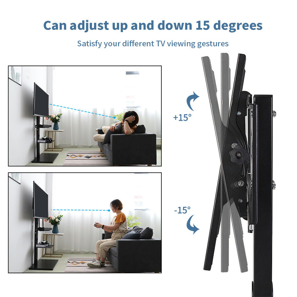 TV Stand Base Swivel Mount 32-65 inch Adjustable Height 10