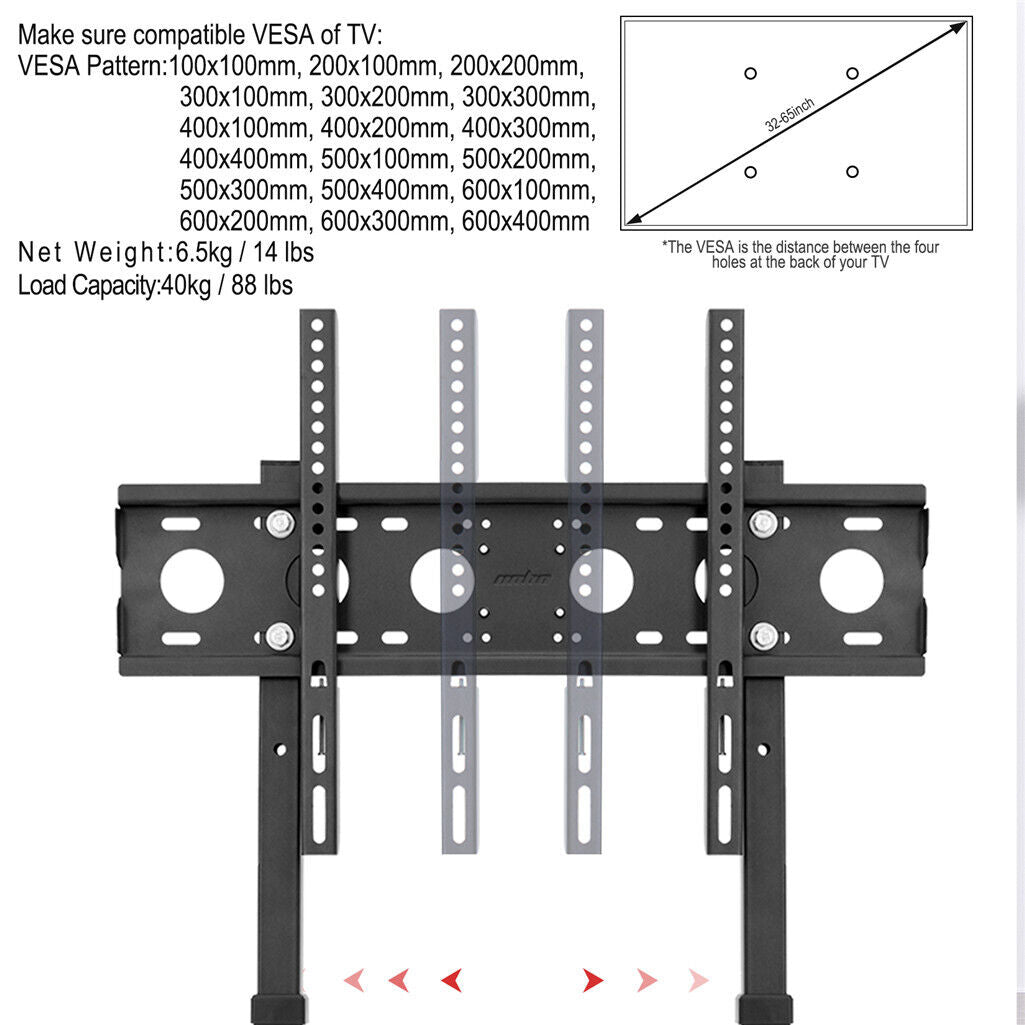 TV Stand Base Mount Bracket Swivel for 32-65 LED LCD Screen 6