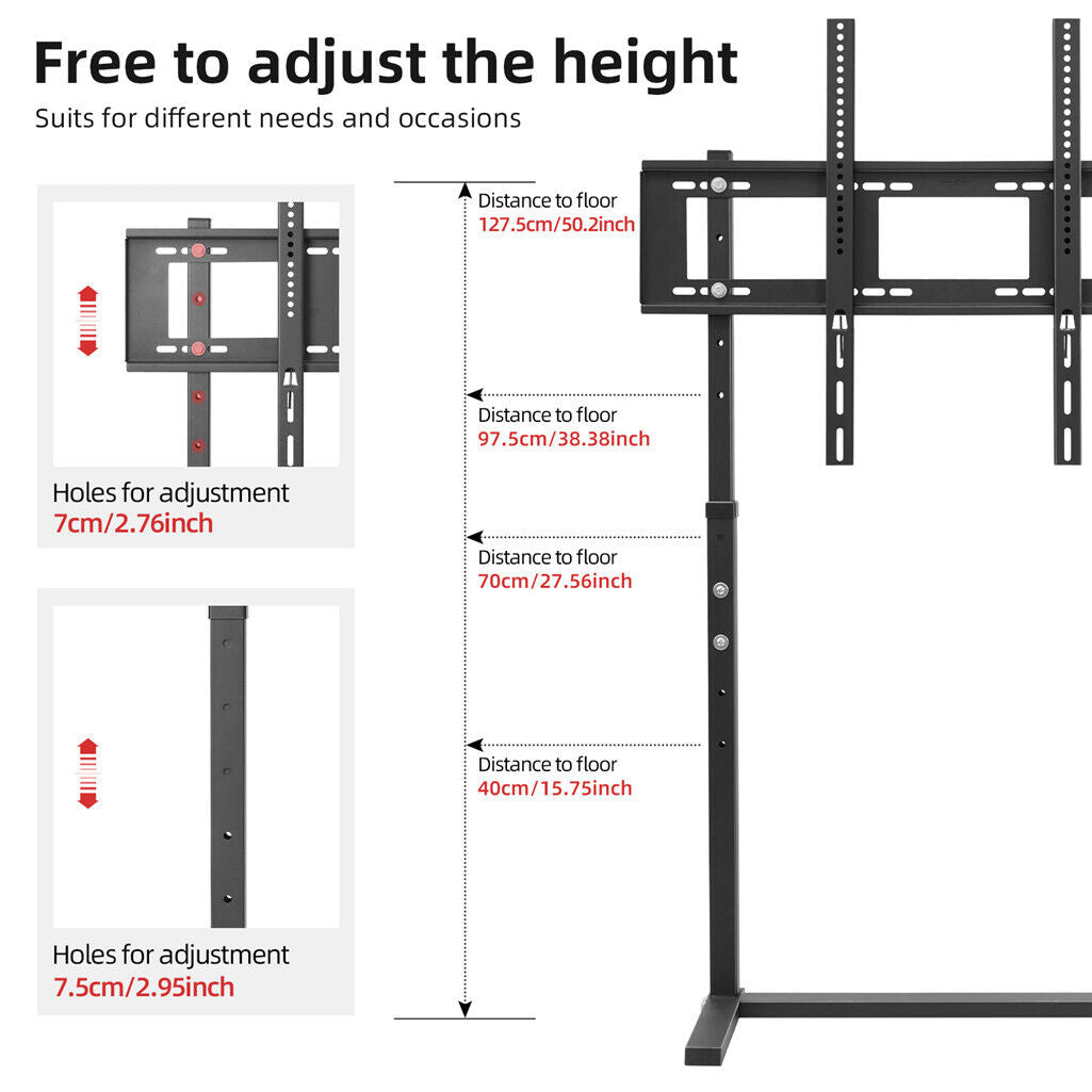 TV Stand Base Mount Bracket Swivel for 32-100 LED LCD 3