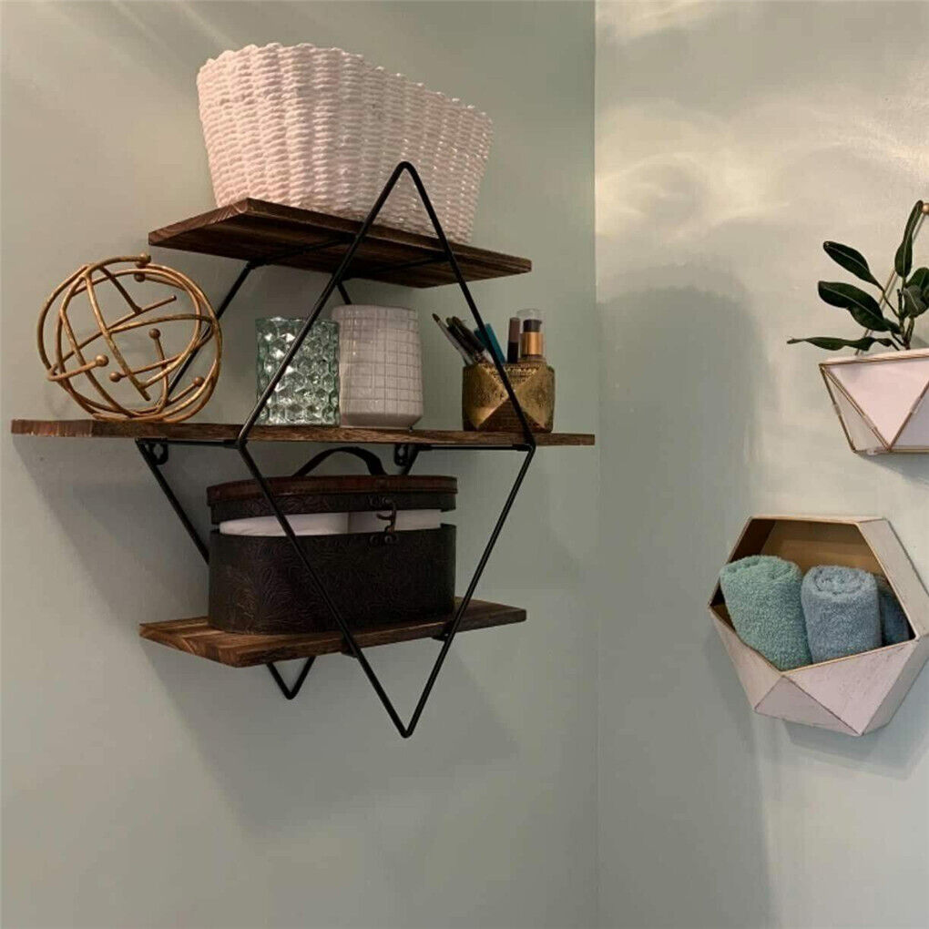 Vintage Rustic Wooden Floating Shelves 4