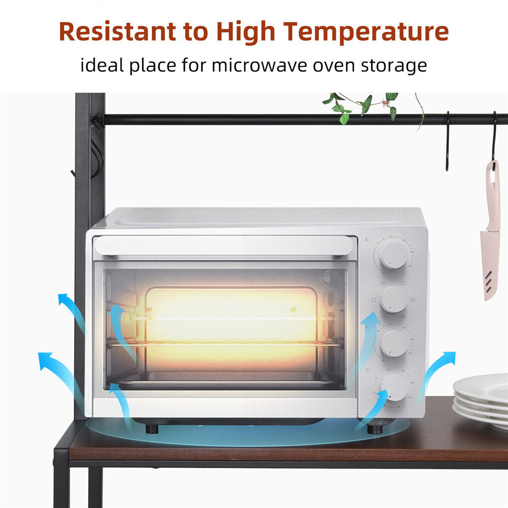 5-Tier Baker's Rack Microwave Stand Storage Shelf 84.5cm 9