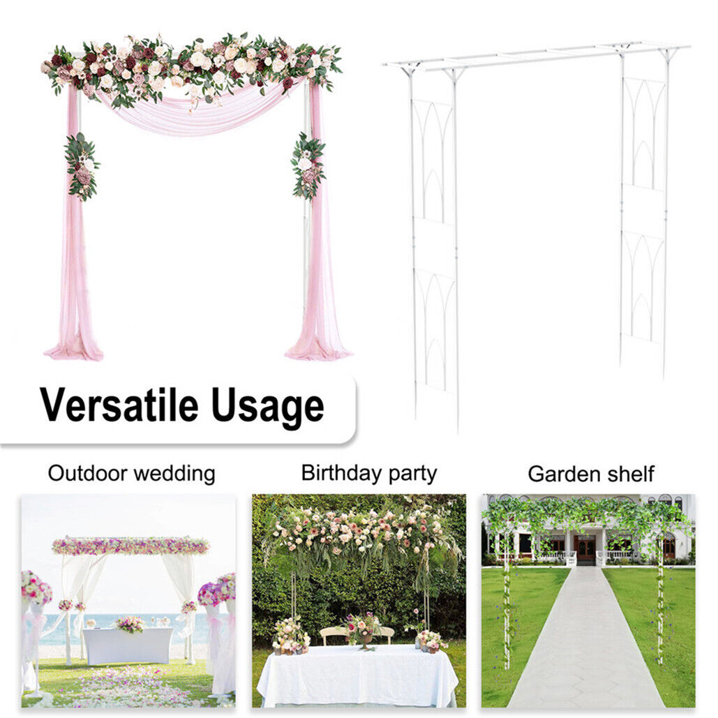 Stereoscopic Metal Garden Arch Arbor Wedding Pergola Trellis 7