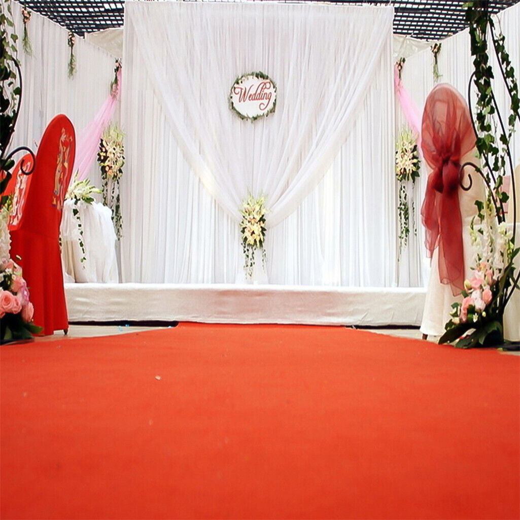 3x3m White Stage Curtain Backdrop 10