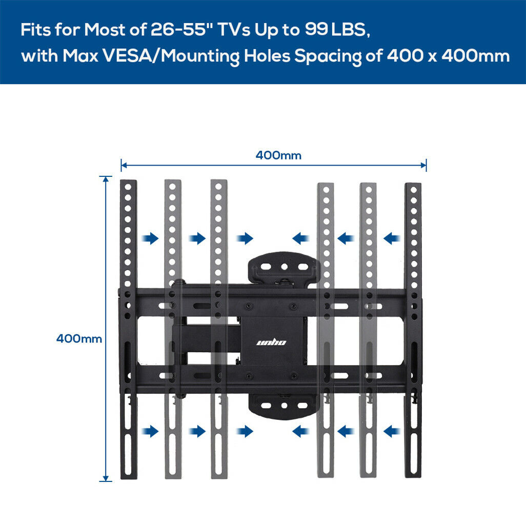 Full Motion TV Wall Mount Bracket 27-55 for Samsung TCL Hisense 6