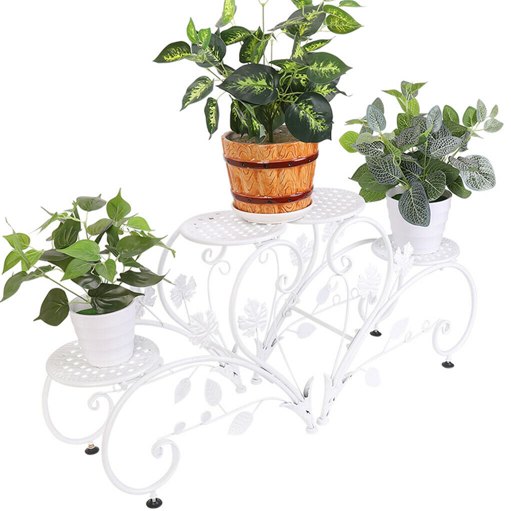 Set of 2 Plant Stand Wedding Garden Flower Shelf Rack 3