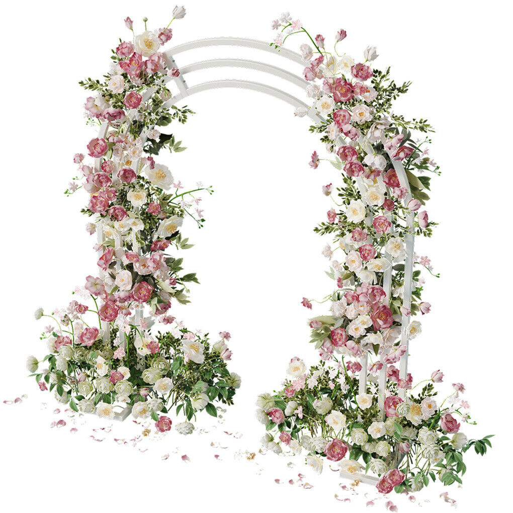 Metal Wedding Arch Garden Arbor Floral Stand Indoor/Outdoor 7