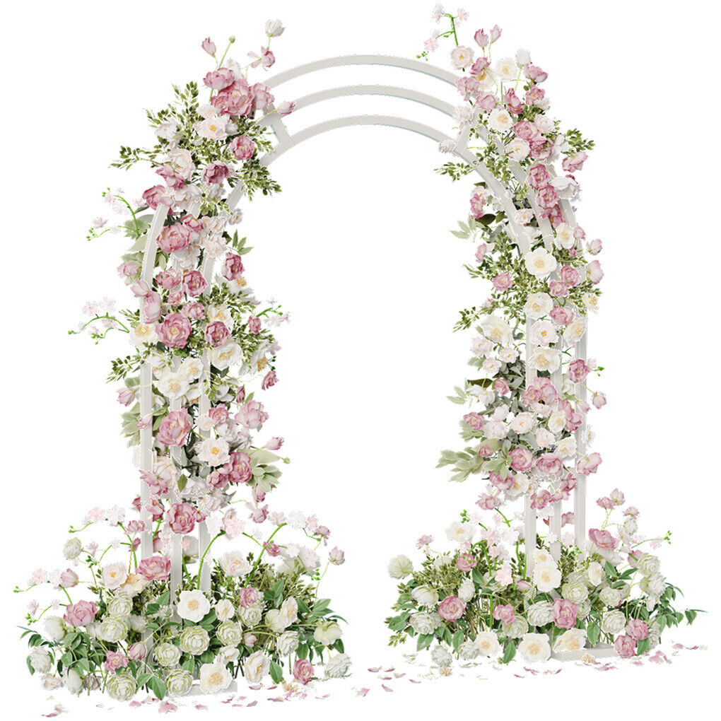 Metal Wedding Arch Garden Arbor Floral Stand Indoor/Outdoor 8