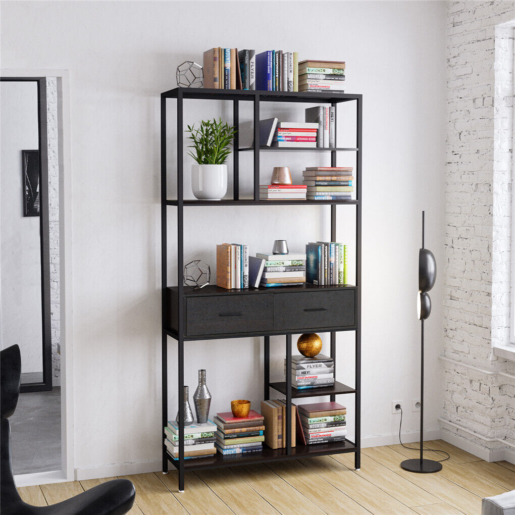 Rustic Accent Bookshelf 90CM Wide Plant Display Rack 4