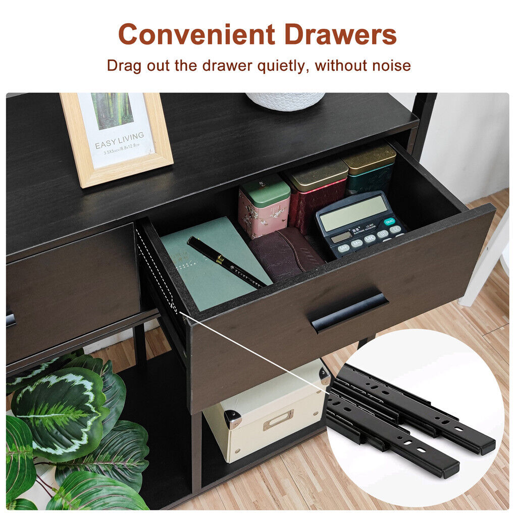 Rustic Accent Bookshelf 90CM Wide Plant Display Rack 9