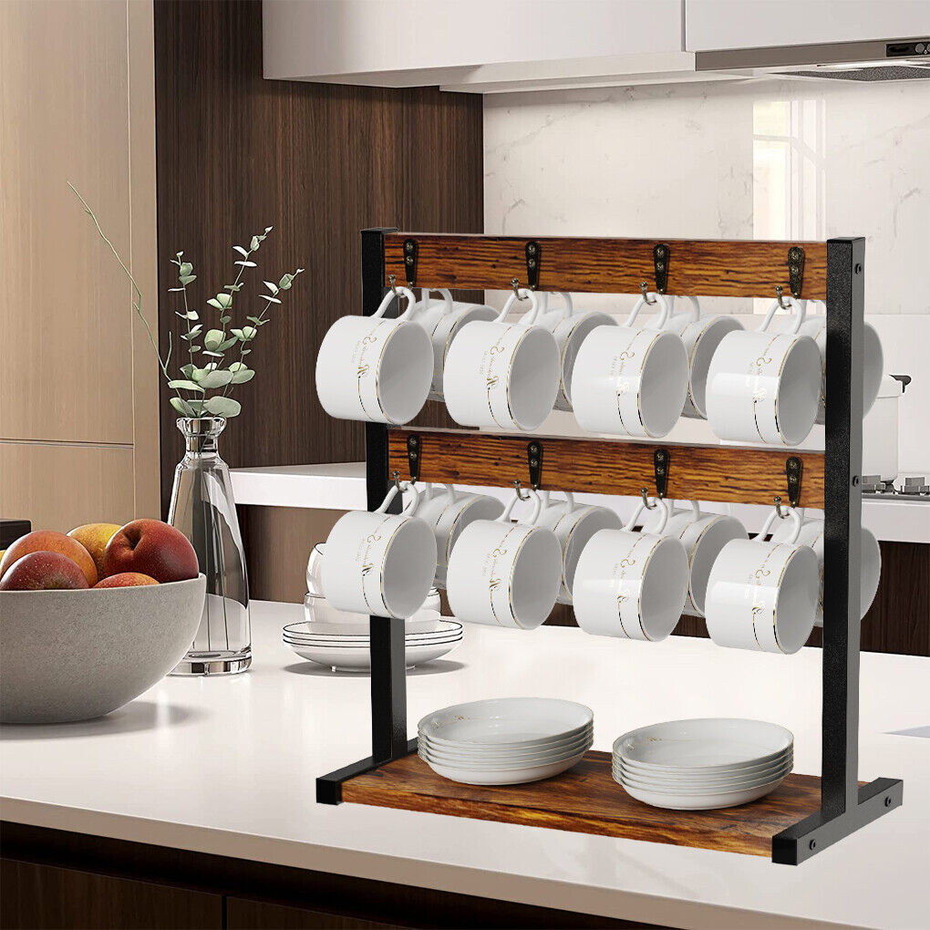 Coffee Mug Holder Stand 43.5cm High, 42cm Wide Kitchen Organizer 8