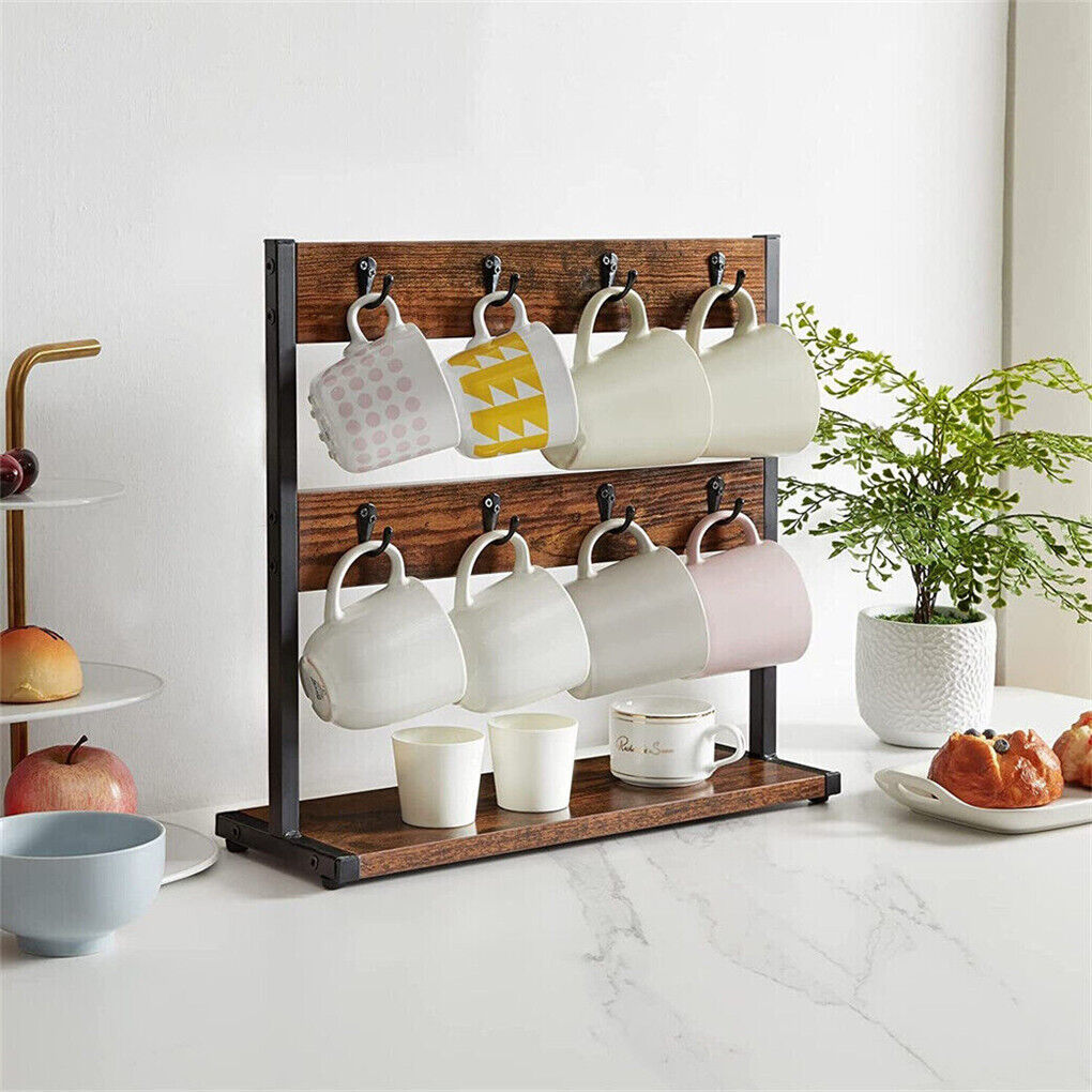 Coffee Mug Holder Stand 43.5cm High, 42cm Wide Kitchen Organizer 9