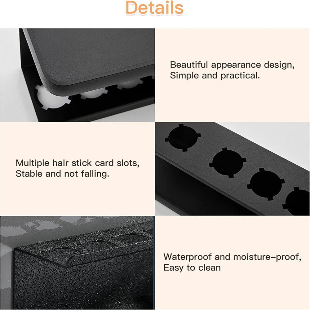 Black Space Aluminum Wall Mount Holder for Dyson Airwrap 7