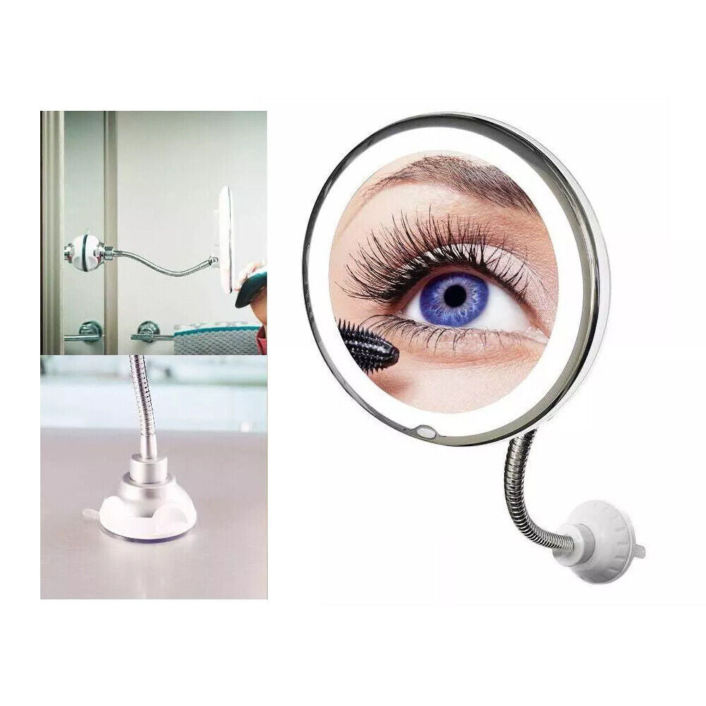 10X LED Magnifying Makeup Mirror 360° Rotation 5