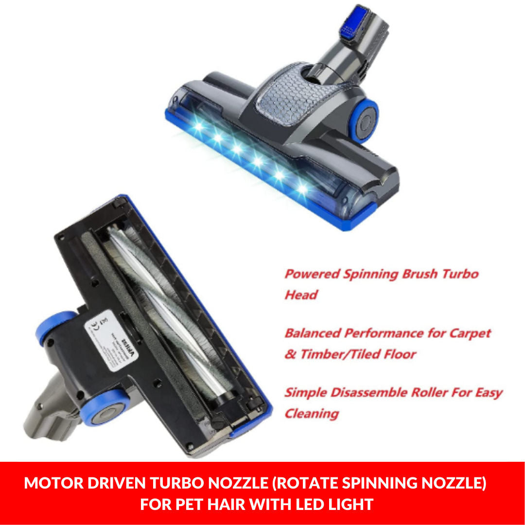 Enigma V8 22.2v Cordless Stick Vacuum Cleaner Blue + Toolkit 5
