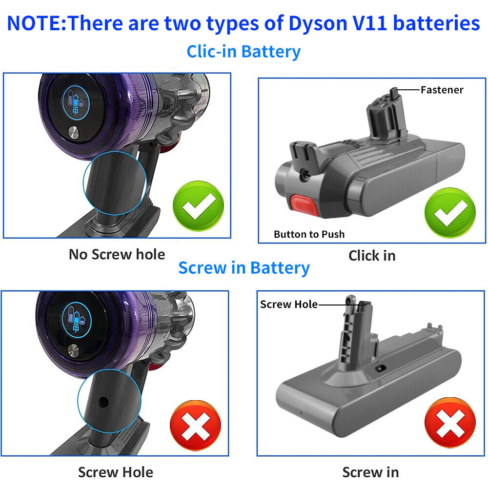 Battery for Dyson V11 Vacuum 25.2V 6.0A Replacement 4