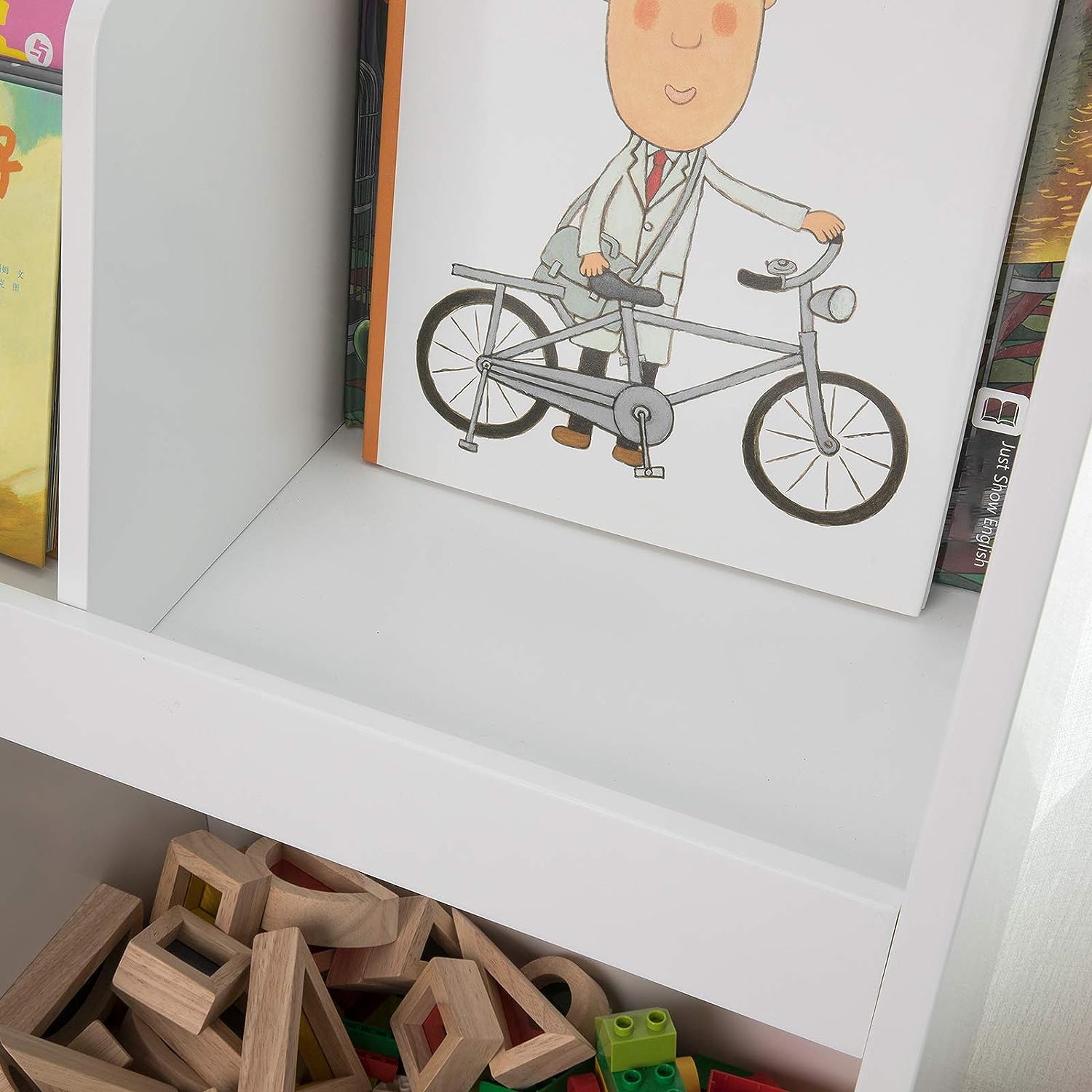 Childrens Shelving Unit, 5 Compartments Bookcase 6