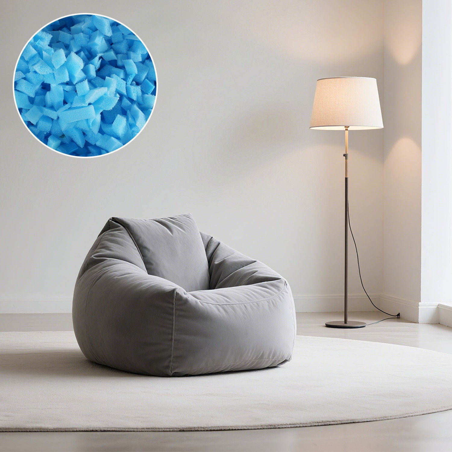 Shredded Memory Foam 2.3KG for DIY Cushions, Dog Beds 3