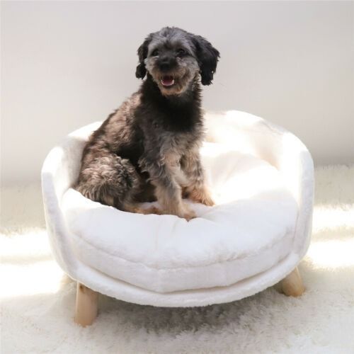 Luxury Round Pet Sofa Bed 60cm Soft Cushion Anti-skid 5