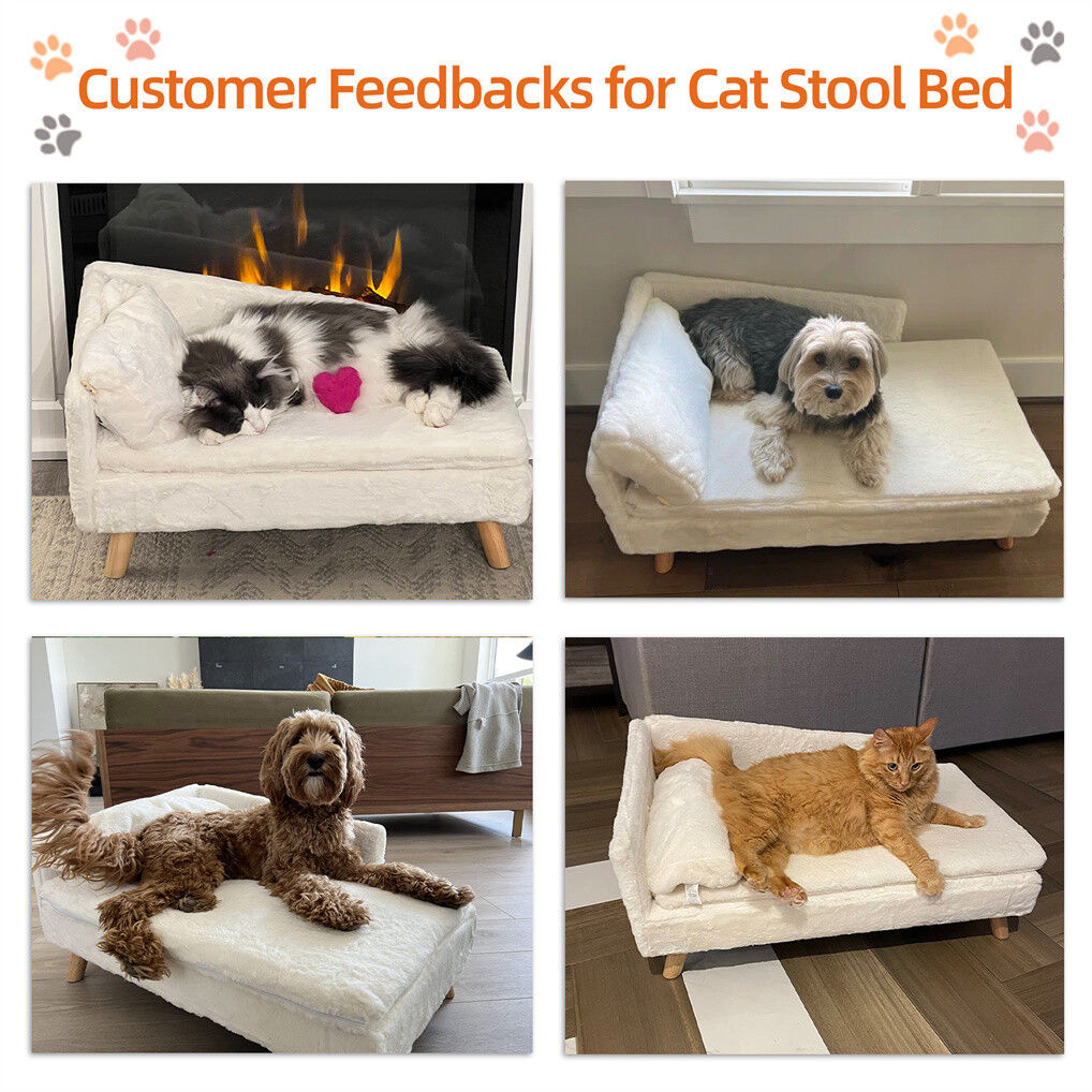 Luxury Pet Sofa Bed 70cm Rectangular Soft Cushion Anti-skid 6