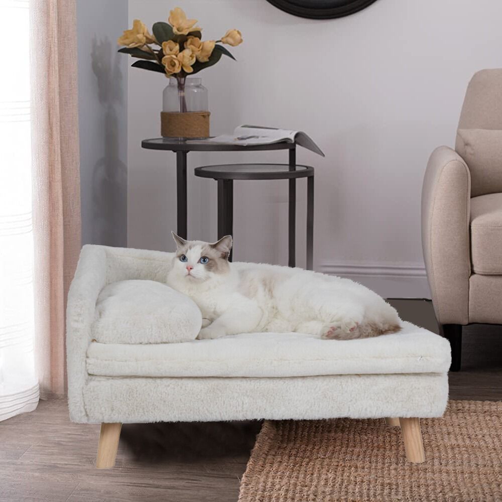 Luxury Pet Sofa Bed 70cm Rectangular Soft Cushion Anti-skid 7