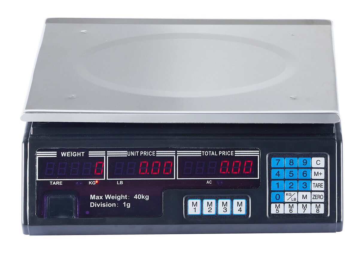 40KG Digital Kitchen Scale Metal Electronic Postal Platform 3